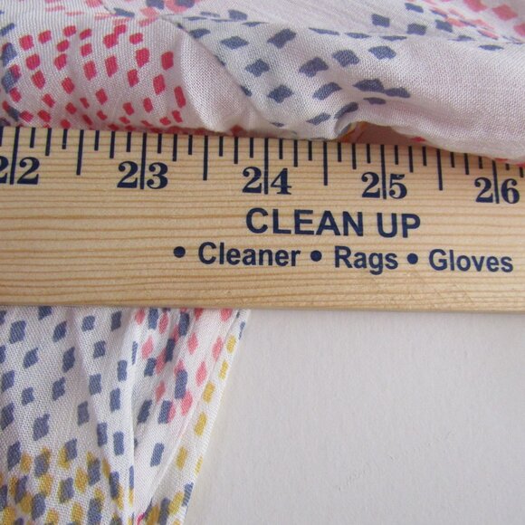 ANA Women's Abstract Print Surplice Top XL Tall Multicolor Boho Maximalist - Picture 7 of 10